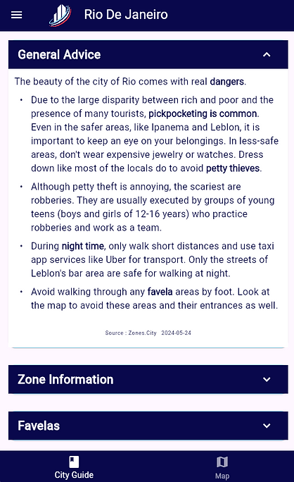 Zones.City Mobile App